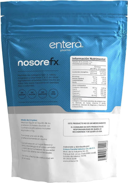 Colágeno Hidrolizado tipo 2 con Calcio, Magnesio y Vitaminas C & D de Entera Pharma | Favorece la función y flexibilidad de las articulaciones y apoya al sistema inmune | Polvo de 300g - 30 porciones