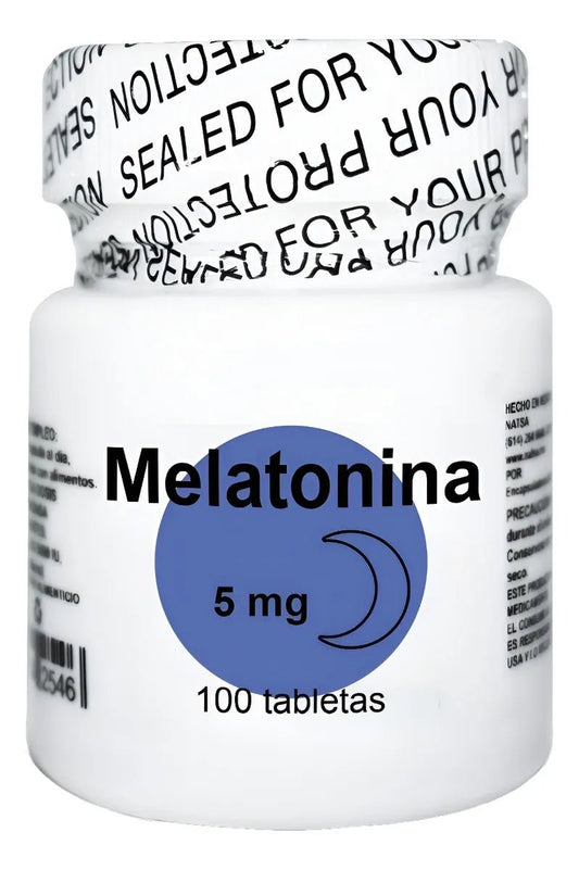Melatonina 5 mg NATSA | Favorece la conciliación del sueño de forma natural | 100 cápsulas