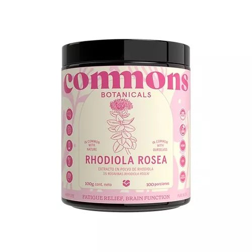 Rhodiola Rosea de Commons  Hongo Adaptógeno | Reduce el impacto del estrés físico y mental | 100g