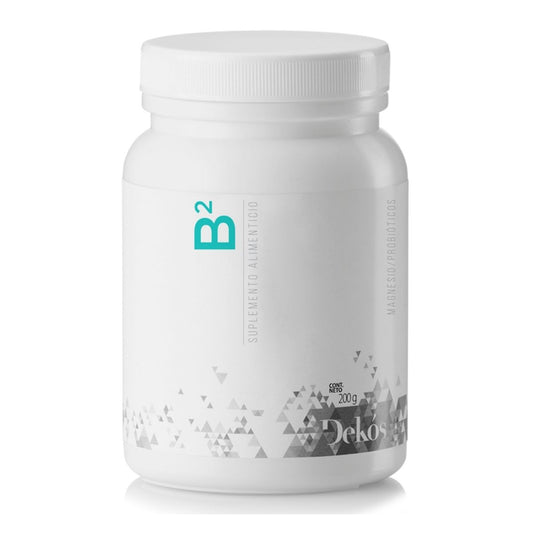 Citrato de Magnesio 350mg + Probiótico - 10g por porción de Dekos B2 Belly Blast | Ayuda a aliviar el estreñimiento - Bienestar digestivo | Polvo de 200g