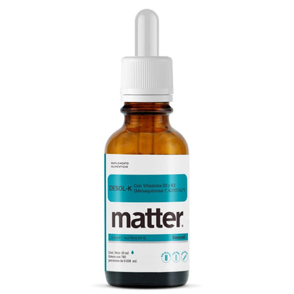 Vitamina D3 K2 Desol-K de Matter | Fortalece Huesos y Sistema Inmune | Frasco con 30ml