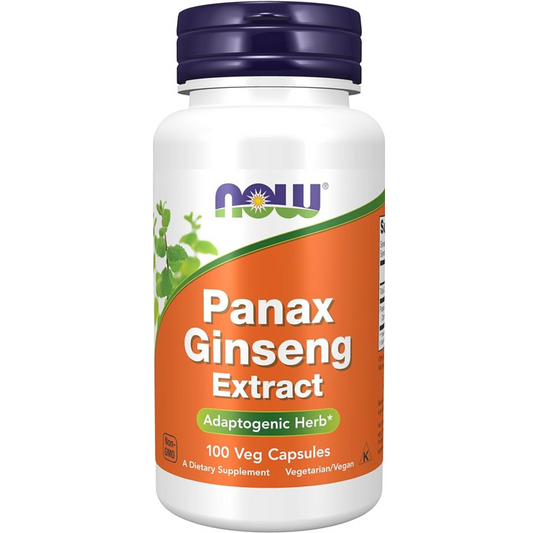 Extracto de Ginseng Panax, 1,000 mg de Now Foods | Mejora la concentración y el rendimiento cognitivo | 100 y 250 Cápsulas Vegetales