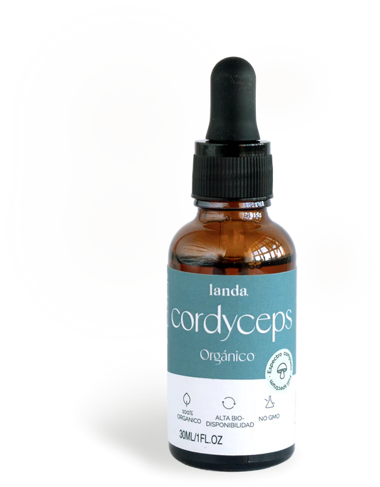 Hongo Cordyceps de Landa Adaptógeno | Apoyo de la función Respiratoria - Inmunológica | 30ml de Alta Biodisponibilidad