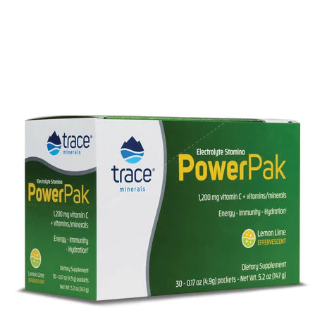 Electrolitos en Polvo PowerPak de Trace Minerals - Vitaminas C, B6, B12 y Minerales Esenciales para potenciar la Energía | Gran Variedad de Sabores con 30 Sobres  c/u