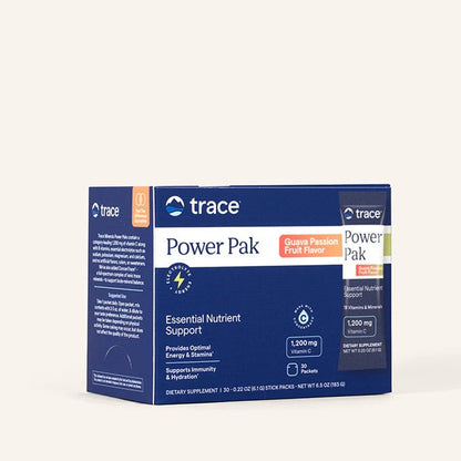 Electrolitos en Polvo PowerPak de Trace Minerals - Vitaminas C, B6, B12 y Minerales Esenciales para potenciar la Energía | Gran Variedad de Sabores con 30 Sobres  c/u