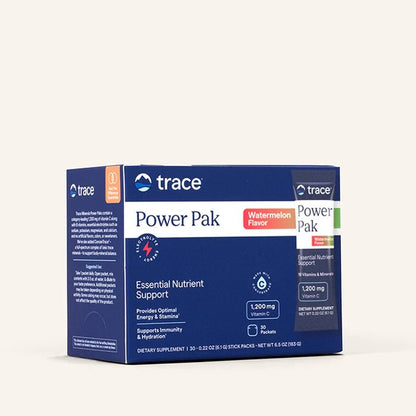 Electrolitos en Polvo PowerPak de Trace Minerals - Vitaminas C, B6, B12 y Minerales Esenciales para potenciar la Energía | Gran Variedad de Sabores con 30 Sobres  c/u