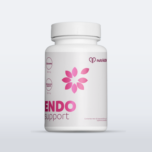 Cúrcuma, Glicinato de Magnesio, Pimienta y Vitamina D de NutriADN - Endo Support | Diseñado para mujeres que padecen de endometriosis y síndrome premenstrual - Ayuda a aliviar síntomas | 60 Cápsulas Vegetales