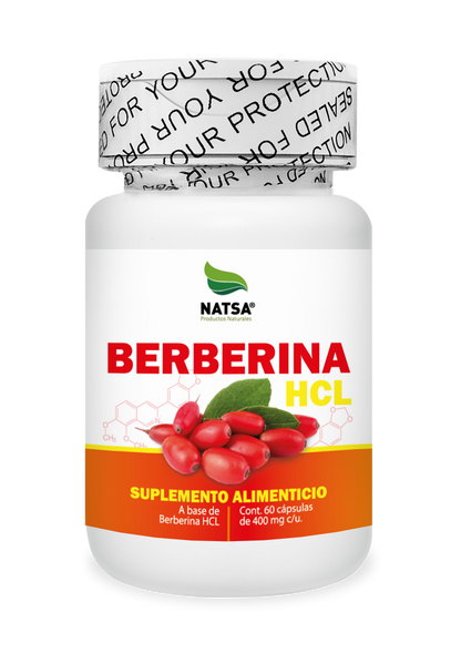 Berberina HCL | NATSA | Apoyo Metabólico y Control de Azúcar | 60 cápsulas