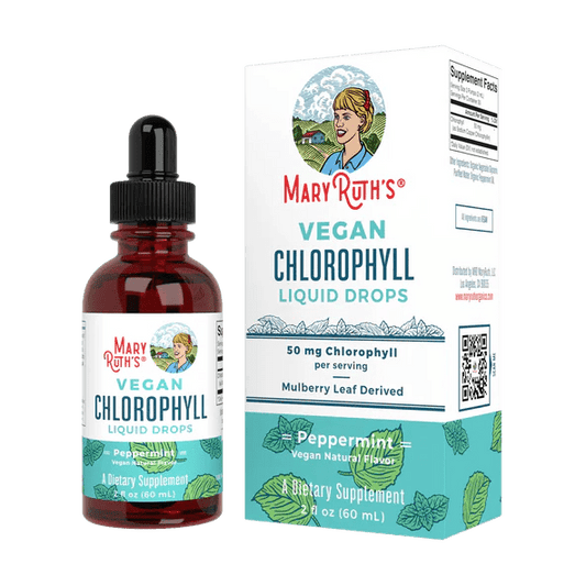 CClorofila 50mg por Servicio de Mary Ruth's | Apoyo para la Piel | Gotero de 60ml Sabor Menta