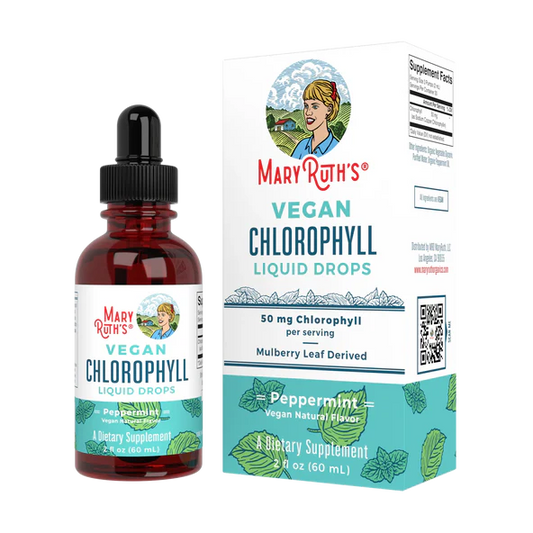 Clorofila 50mg por servicio de Mary Ruth's | Desintoxicación y Apoyo para el Cuidado de la Piel | Gotero de 60ml Sabor Menta, 30 servicios