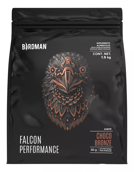 Mezcla de Proteínas Vegetales, Chícharo, Amaranto y Arroz 1.9kg Birdman Falcon Performance sabor Chocolate 30g y Vainilla 31g | 50 Porciones