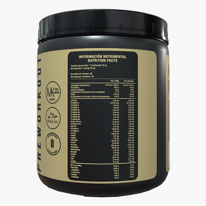 Pre Workout AMZ Sabor Sandía Polvo | Rendimiento Deportivo | 450g