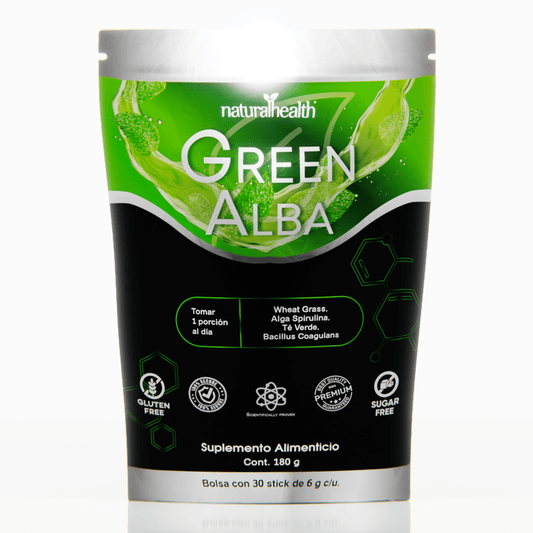 Green Alba | Mezcla de Super Greens con Lactobacilos y Enzimas Digestivas | Liquido 180 gr