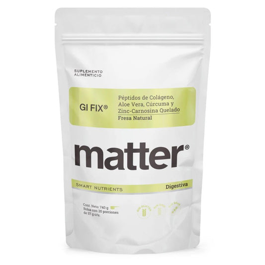 GI Fix de Matter | Péptidos de Colágeno, Aloe Vera, Cúrcuma y Zinc Carnosina Quelado | 740 gr
