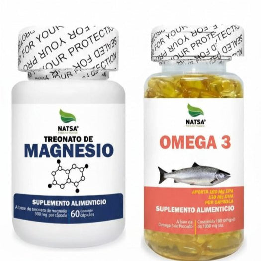Treonato de magnesio + Omega 3 | Kit Memoria y Concentración