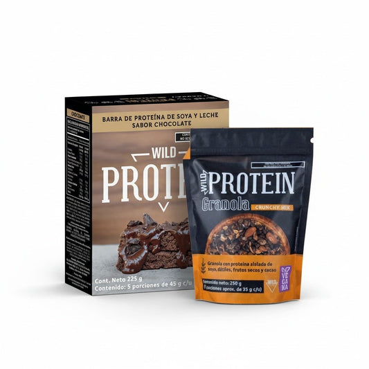 Barras de Proteína + Granola Crunchy | Kit de Snacks altos en proteína de Wild Foods