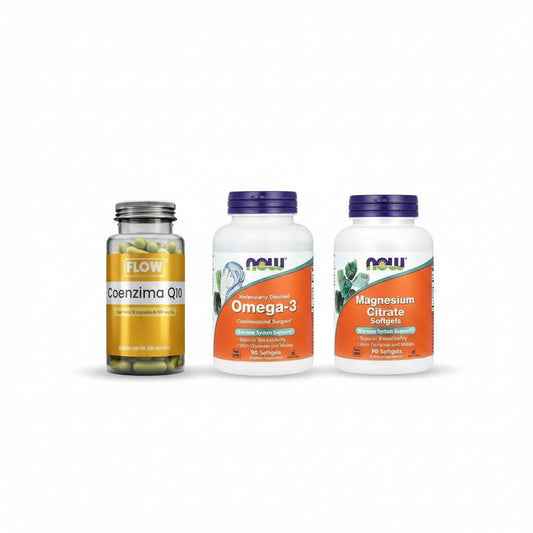 Omega 3 + Coenzima Q10 + Citrato de Magnesio | Kit Hipertensión
