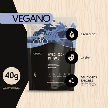 Mezcla de Electrolitos con Vitamina C  y D - Carbs Mix de Quenut | Nutrición Deportiva | Apoyo de la función Muscular + Energía | Presentación de 700g con distintos sabores