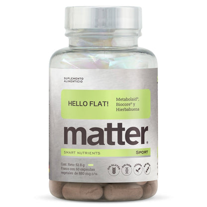 Hello Flat de Matter | Bienestar digestivo, confort abdominal | 60 cápsulas