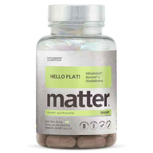 Hello Flat de Matter | Bienestar digestivo, confort abdominal | 60 cápsulas