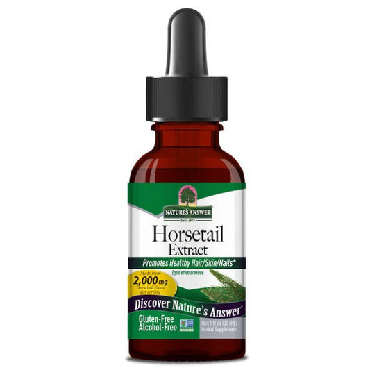 Cola de Caballo 2000mg de Nature's Answer | Fortalecimiento del Cabello, la Piel y las Uñas - Aporta antioxidantes naturales | Gotero de 30ml