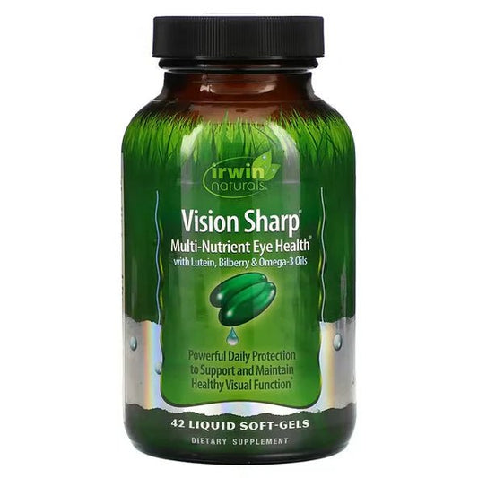 Vision Sharp con Luteína de Irwin Naturals | Favorece el enfoque visual en adultos | 42 cápsulas