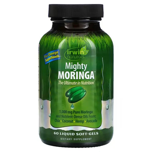 Mighty Moringa: Energía y Vitalidad de Irwin Naturals | 60 Cápsulas