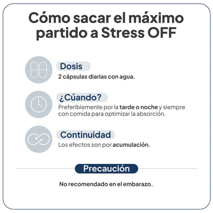 Stress OFF de IVB | Reishi, eleuterococo y schisandra | 60 Cápsulas