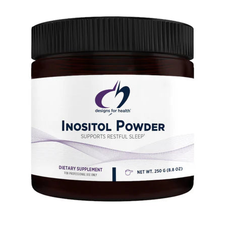 Inositol en polvo 700mg de Designs for Health | Apoyo para el Buen Sueño y Descanso - Sistema Nervioso | 250g Apto Veganos