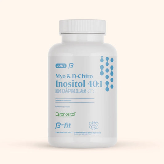 Just inositol de B Fit |  Myo & D chiro Inositol 40:1 Caronositol® | 220 Cápsulas