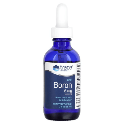 Boro Iónico con Magnesio, Cloruro y Complejo de Minerales Iónicos de Trace Minerals | Soporte para Huesos, Músculos y Función Cerebral | 2 oz (59 mL) - Vegano y Sin OGM