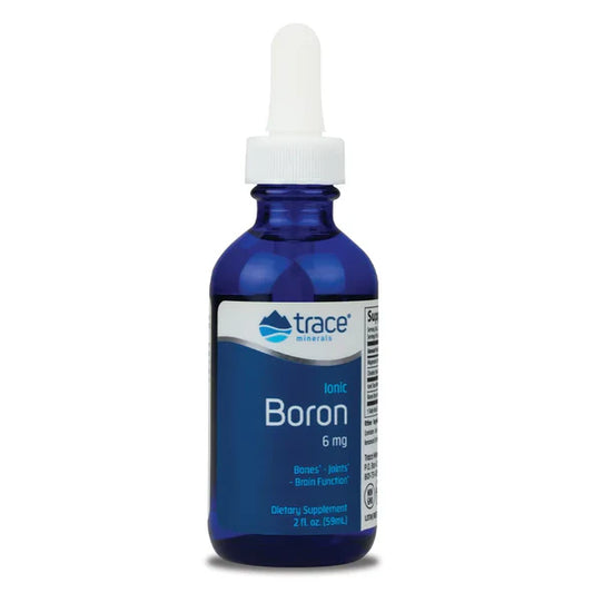 Boro Iónico Liquido 6mg de Trace Minerals | Contribuye al mantenimiento de huesos y articulaciones fuertes | 59 ml