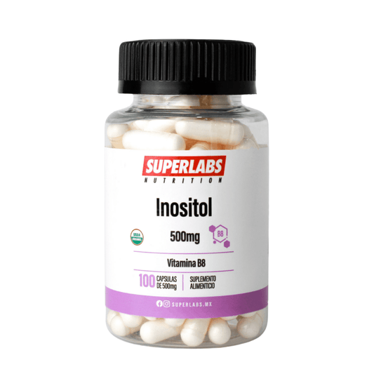 Inositol 500 mg Superlabs | Favorece el equilibrio general del organismo | 100 cápsulas