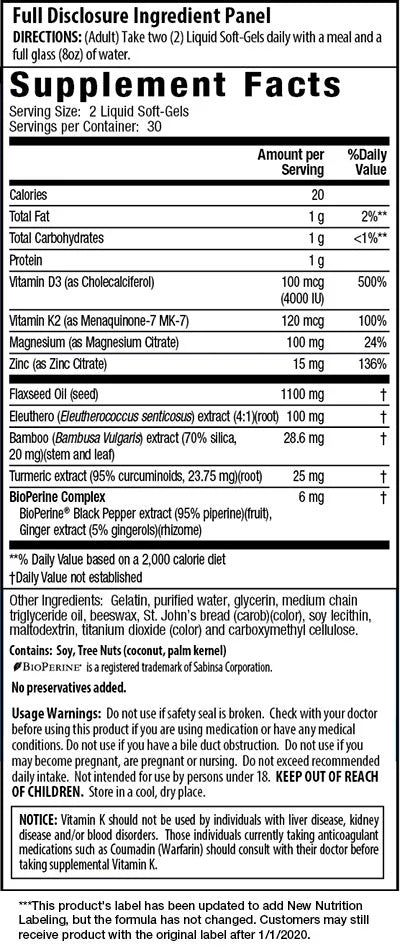 High Potency D3 & K2 Complex de Irwin Naturals: Apoyo Óseo y Cardiovascular | 60 Cápsulas