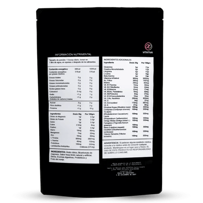 Multivitamínico, Citrato de Potasio y Magnesio, Aminoácidos de Vitativa - Kraken Testo | Rendimiento deportivo - Recuperación Muscular | Presentación de 900 g con diferentes sabores