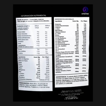 Multivitamínico, Aminoácidos, Citrato de Potasio y Magnesio de Vitativa - Kraken | Rendimiento Deportivo | Presentación de 900g de diferentes sabores