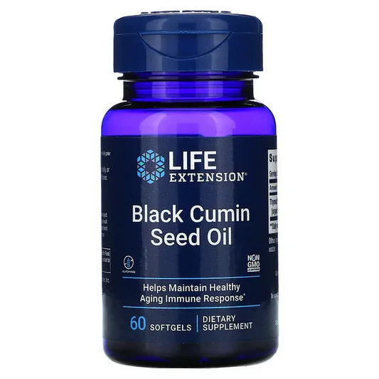 Life Extension | Aceite de Comino Negro | Apoyo del Sistema Inmunitario | 60 cápsulas