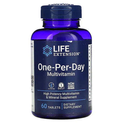 Multivitamínico One Per Day de Life Extension | Apoyo para la función Inmunológica y Cardiovascular | 60 tabletas vegetales