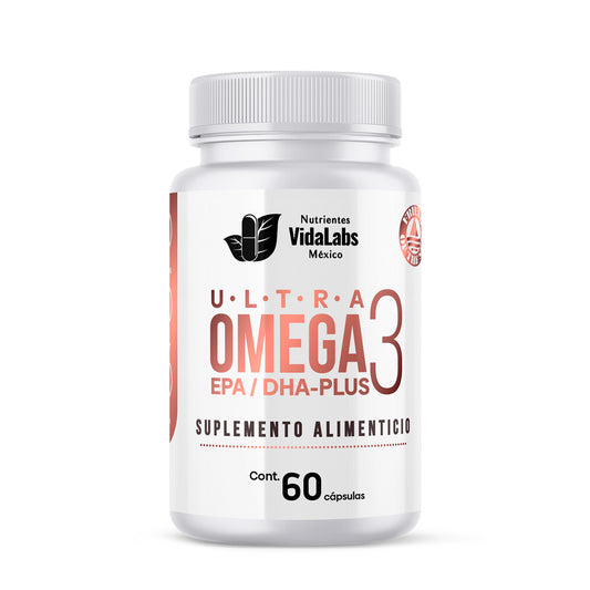 Ultra Omega 3 EPA y DHA de Vida Labs | Apoyo de la Función Cardiovascular y Reduce la Inflamación, Ayudando a Aliviar Dolores y Malestares | 60 Cápsulas Blandas