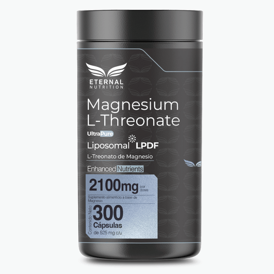L-Treonato de Magnesio 2100 mg Eternal | Apoya la función cognitiva y neuronal | 300 Cápsulas