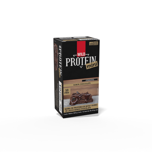 Wild Protein | Mini Barras de Proteína | 10 g de Proteína por Barra | Paquete de 12 Unidades