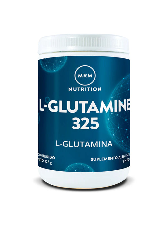 L-Glutamina en polvo fermentado de fuente vegana de MRM Nutrition | Recuperación y ganancia muscular, Mejora del sistema digestivo y Funcionamiento cerebral | 325g