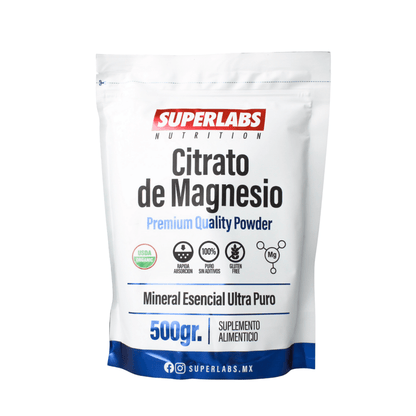 Citrato de Magnesio en Polvo | Apoyo al Sistema Nervioso | 500 gr