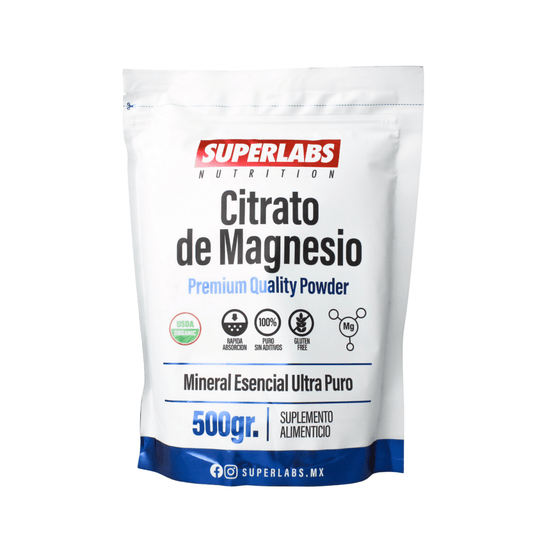 Citrato de Magnesio en Polvo | Apoyo al Sistema Nervioso | 500 gr