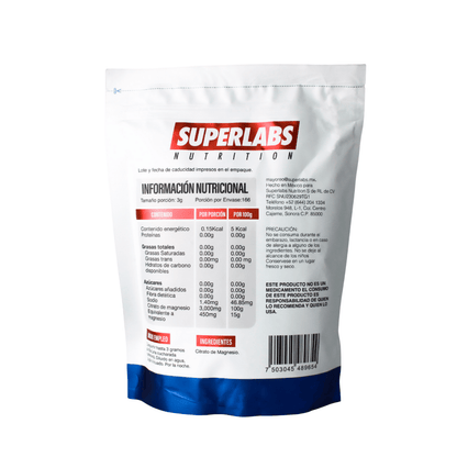 Citrato de Magnesio en Polvo | Apoyo al Sistema Nervioso | 500 gr