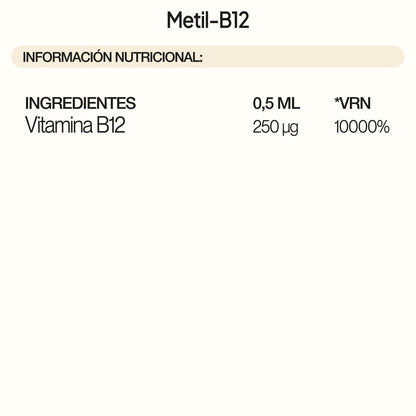Metil-B12 Líquido de IVB | Función del sistema nervioso e inmunitario| 60 Cápsulas