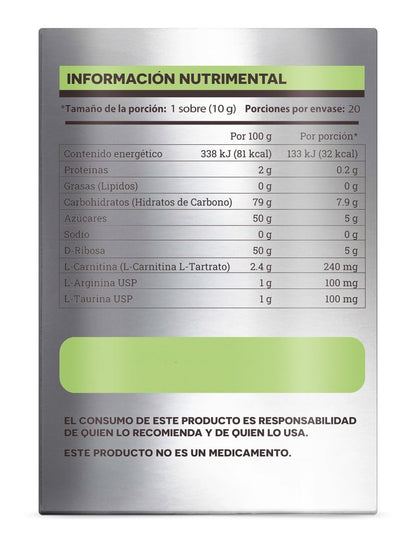 D-Ribosa Mito Fuel de Matter | Favorece la recuperación muscular | 20 sobres de 10 gr