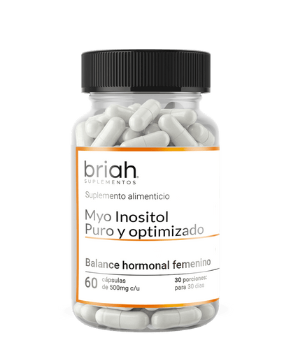 Myo Inositol Puro y Optimizado de Briah | Balance Hormonal Femenino | 60 Cápsulas