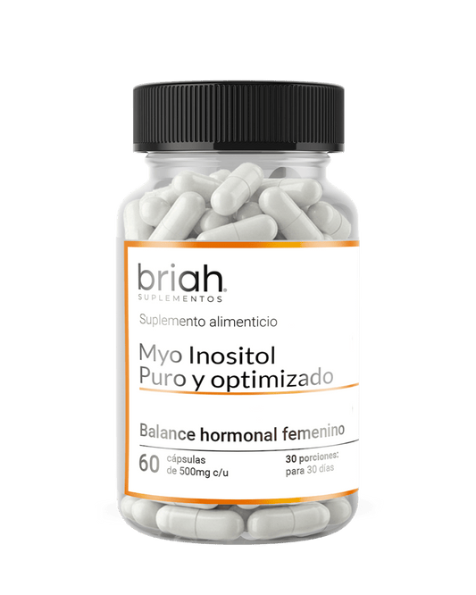 Myo Inositol Puro y Optimizado de Briah | Balance Hormonal Femenino | 60 Cápsulas