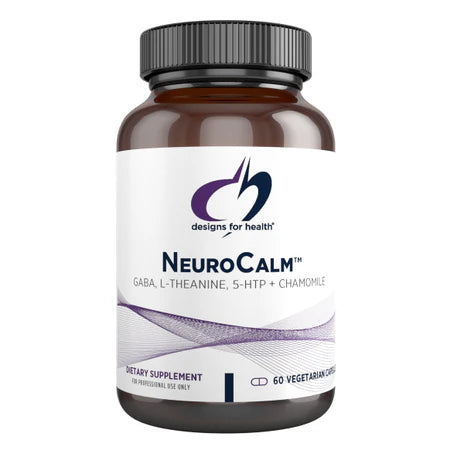 Vitamina B6, B 12, Inositol, GABA, y más NeuroCalm™ de Designs for Health | Estado de Ánimo Saludable - Sensación de Bienestar | 60 Cápsulas Vegetales